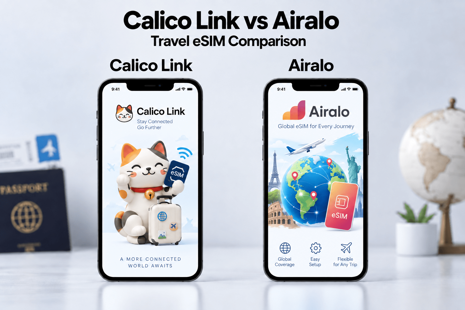Calico Link vs Airalo: Which Travel eSIM Is Better? - Calico Link