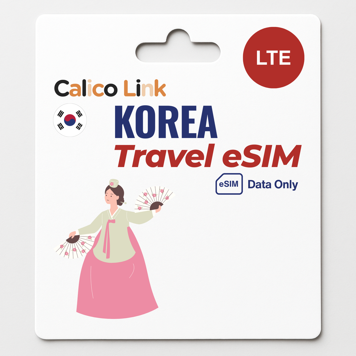 Corée Voyage eSIM | Données 4G/LTE