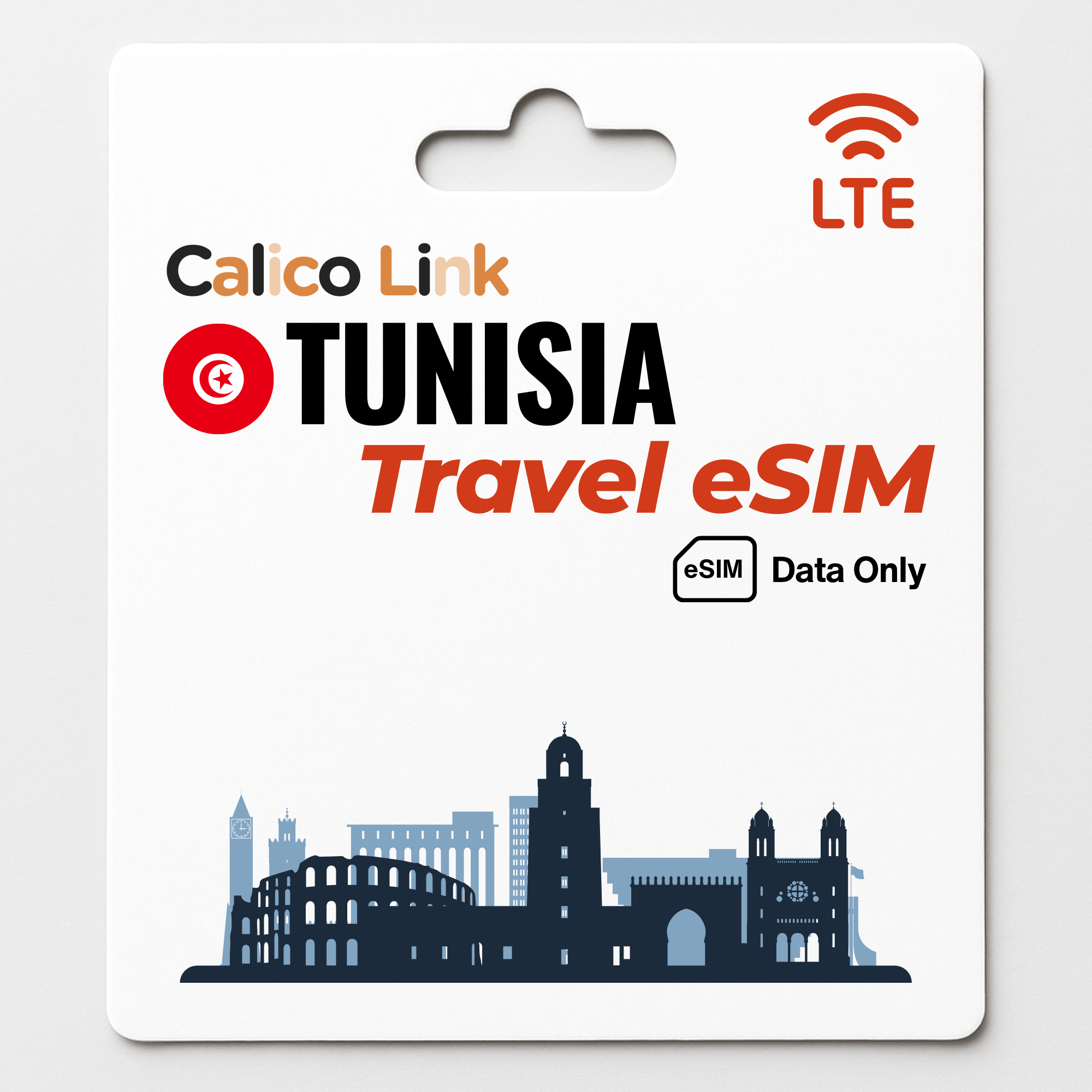 Données eSIM 5G/LTE de voyage en Tunisie