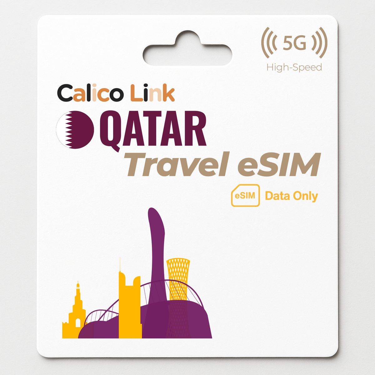 Datos 5G de la eSIM de Qatar Travel