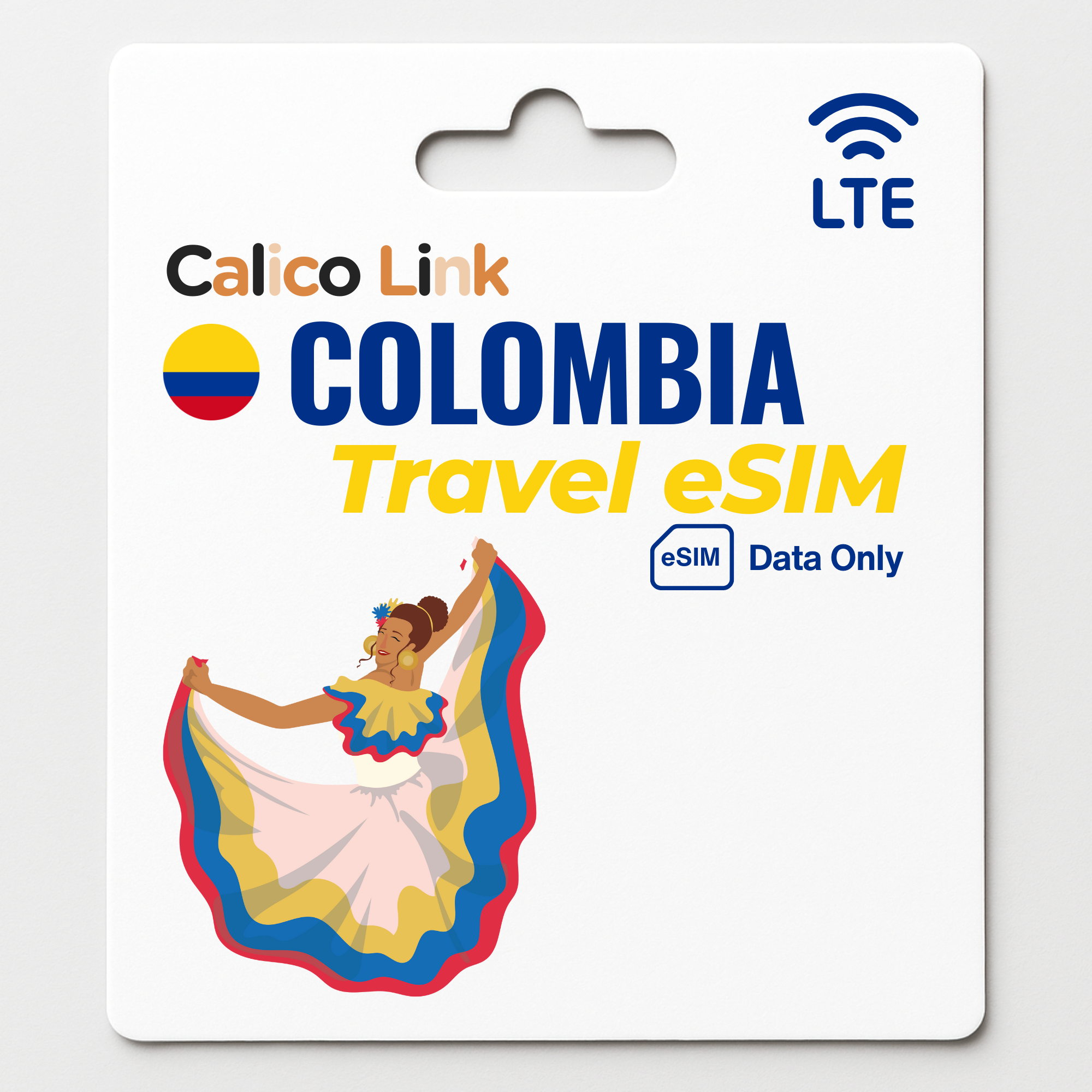 Données eSIM LTE pour les voyages en Colombie