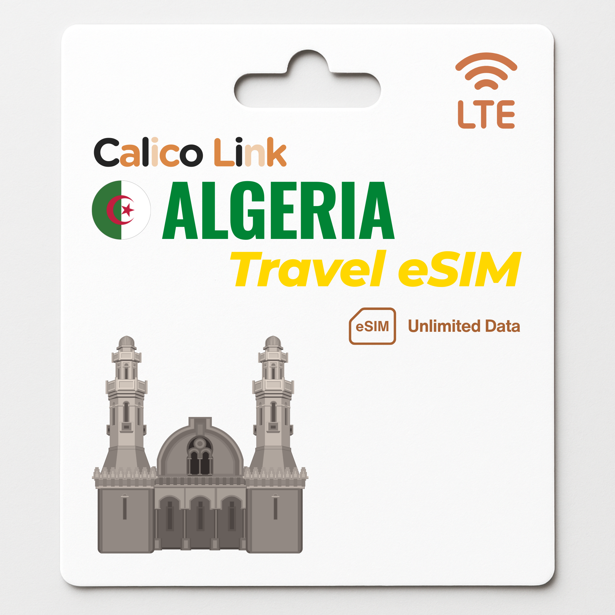 Algérie Voyage eSIM Données illimitées
