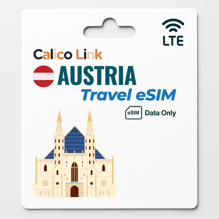 Austria Travel eSIM LTE Data - Calico Link