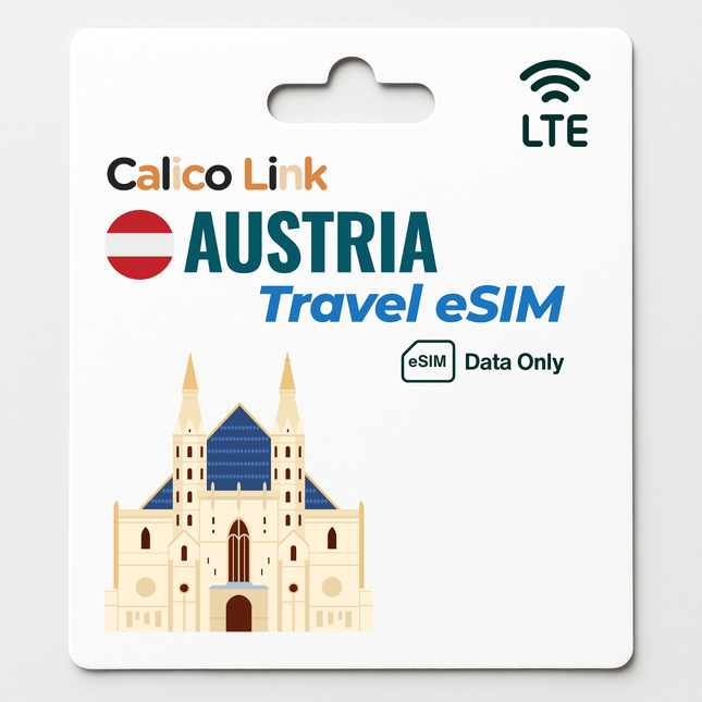 Austria Travel eSIM LTE Data - Calico Link