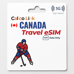 Canada Travel eSIM 5G/LTE Data - Calico Link