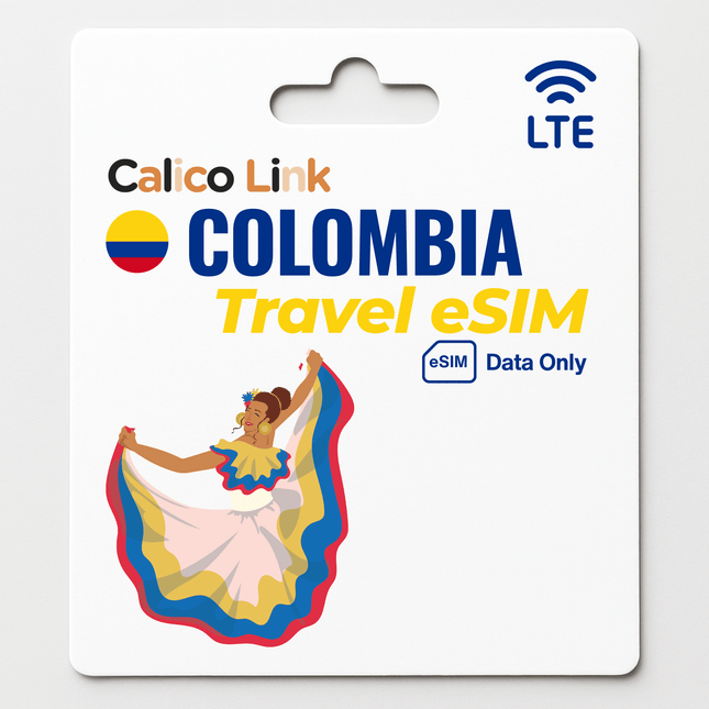 Colombia Travel eSIM LTE Data - Calico Link