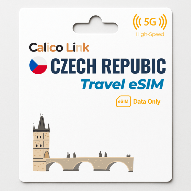 Czech Republic Travel eSIM 5G Data - Calico Link