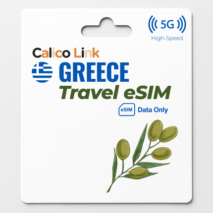 Greece Travel eSIM | 5G Data - Calico Link