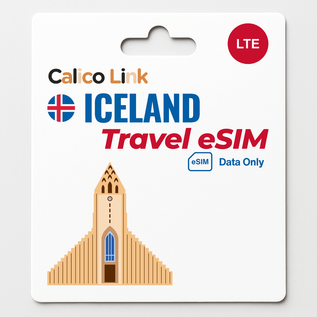 Iceland Travel eSIM LTE Data - Calico Link