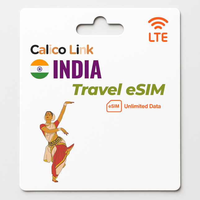 India Travel eSIM Unlimited Data - Calico Link