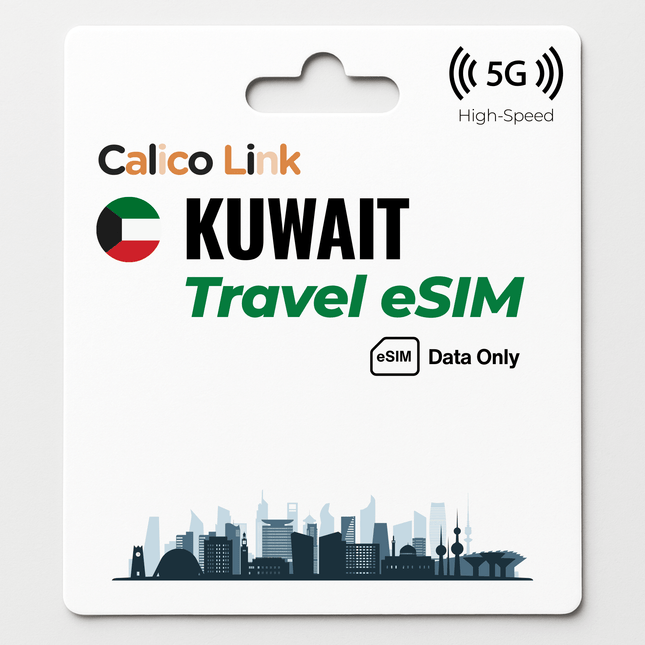 Kuwait Travel eSIM 5G Data - Calico Link