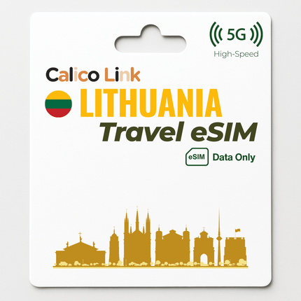 Lithuania Travel eSIM 5G Data - Calico Link