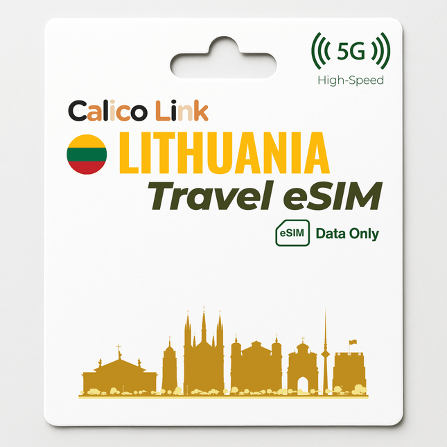 Lithuania Travel eSIM 5G Data - Calico Link