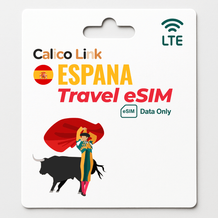 Spain Travel eSIM LTE Data - Calico Link