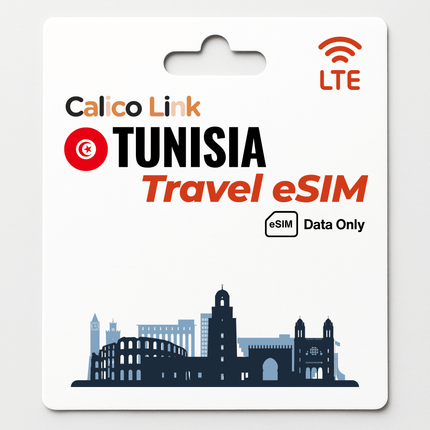 Tunisia Travel eSIM 5G/LTE Data - Calico Link