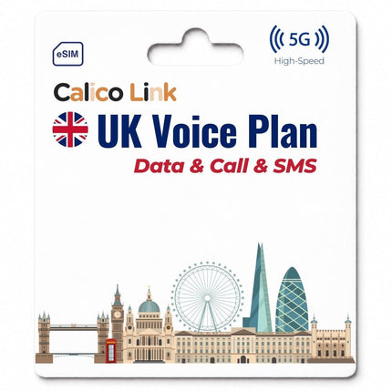 UK eSIM | 5G Data, Calls & SMS - Calico Link