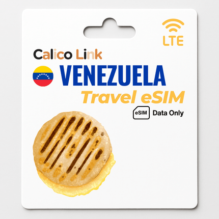 Venezuela Travel eSIM LTE Data - Calico Link